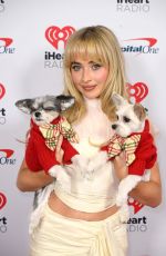 SABRINA CARPENTER at iHeartRadio Z100 Jingle Ball in New York 12/08/2023