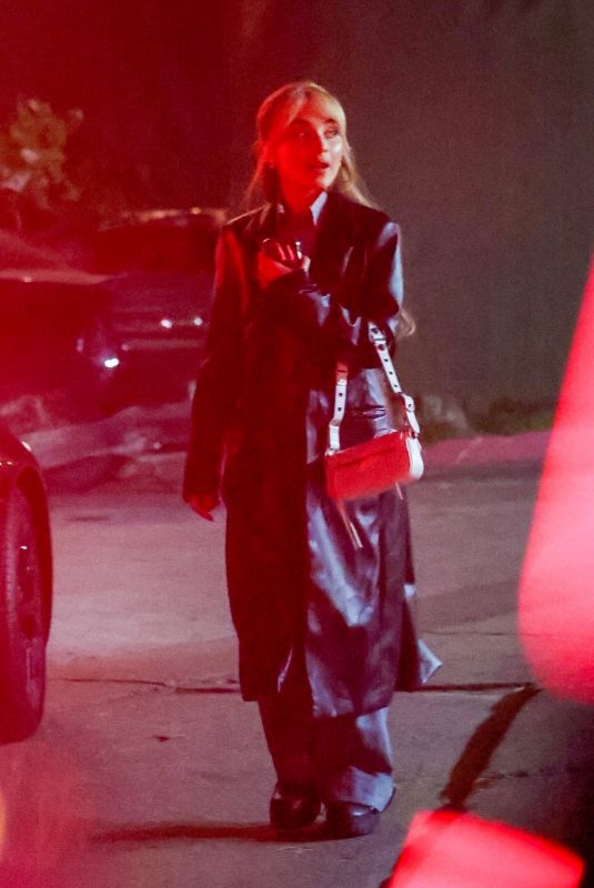 SABRINA CARPENTER Out for Dinner in Los Angeles 12/02/2023