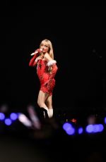 SABRINA CARPENTER Performs at iHeartRadio KISS 108 Jingle Ball in Boston 12/10/2023