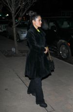 SALMA HAYEK Arrives at Kate Hudson