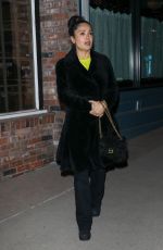 SALMA HAYEK Arrives at Kate Hudson