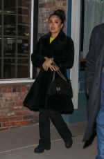 SALMA HAYEK Arrives at Kate Hudson