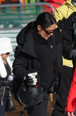 SALMA HAYEK Out Skiing with Her Family in Aspen 12/27/2023