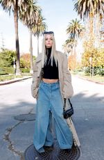SAMARA WEAVING Arrives at Balenciaga Fall 24 Show in Los Angeles 12/02/2023