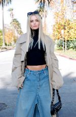 SAMARA WEAVING Arrives at Balenciaga Fall 24 Show in Los Angeles 12/02/2023