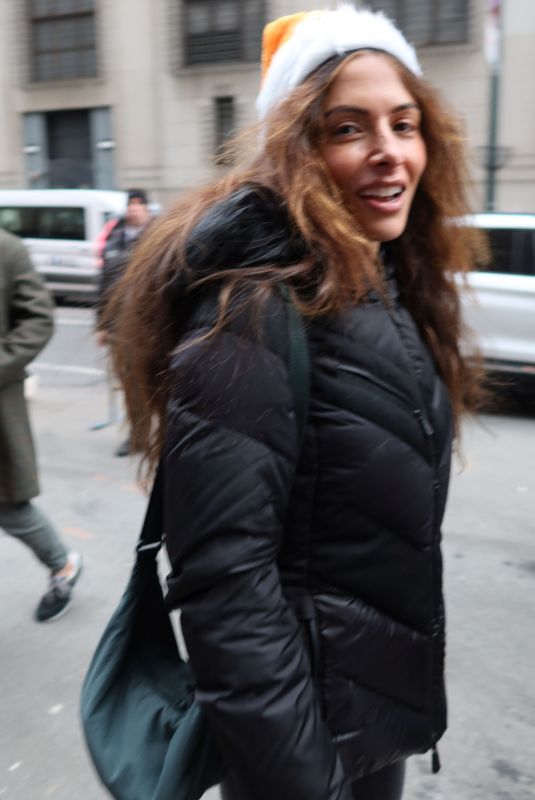 SARAH SHAHI Out at Hearld Sqaure in New York 12/23/2023