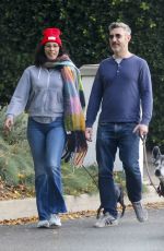 SARAH SILVERMAN and Rory Albanese Out with Their Dogs in in Los Feliz 12/30/2023