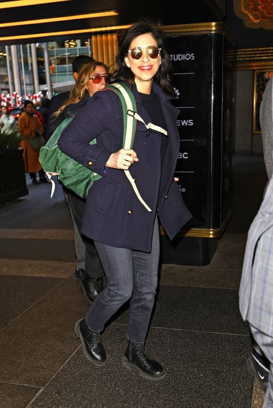 SARAH SILVERMAN Arrives at NBC Studios in New York 12/19/2023