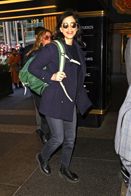 SARAH SILVERMAN Arrives at NBC Studios in New York 12/19/2023