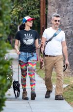 SARAH SIVLERMAN and Rory Albanese Out for a Dog Walk in Los Feliz 12/08/2023