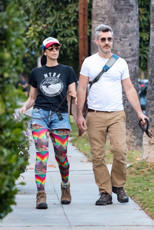 SARAH SIVLERMAN and Rory Albanese Out for a Dog Walk in Los Feliz 12/08/2023