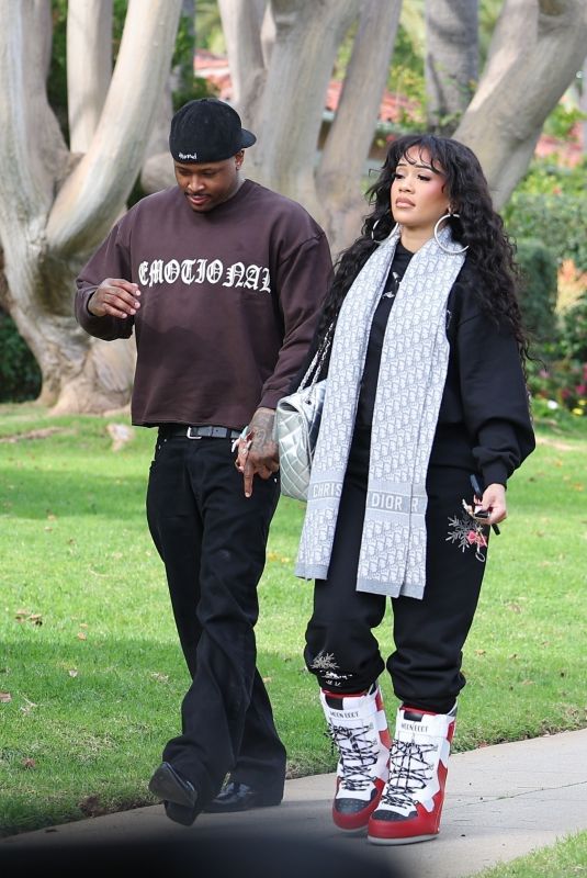 SAWEETIE Heading to Polo Lounge for Lunch in Beverly Hills 12/28/2023
