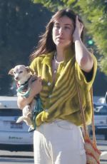 SCOUT WILLIS Out for Breakfast with Her Dog in Los Angeles 12/16/2023