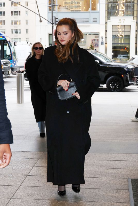 SELENA GOMEZ Out and About in New York 12/12/2023