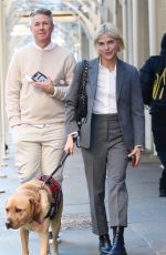 SELMA BLAIR Out with Her Dog Scout in New York 12/12/2023