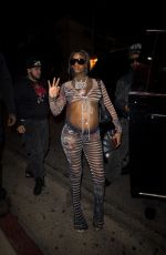 SEXYY RED Arrives at Balenciaga Afterparty in West Hollywood 12/01/2023