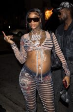 SEXYY RED Arrives at Balenciaga Afterparty in West Hollywood 12/01/2023
