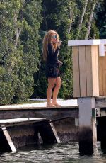 SHAKIRA Out to Make a Phone Call in Miami Beach 12/02/2023