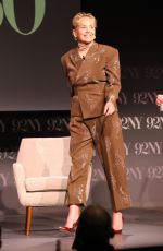 SHARON STONE at Sharon Stone and Jerry Saltz Talk About Art Event at 92NY in New York 12/14/2023