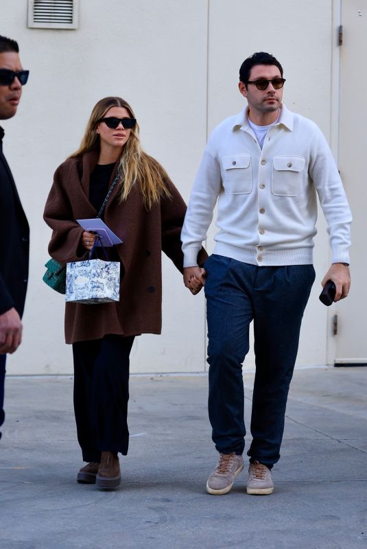 SOFIA RICHIE and Elliot Grainge Out Shopping in Beverly Hills 12/02/2023
