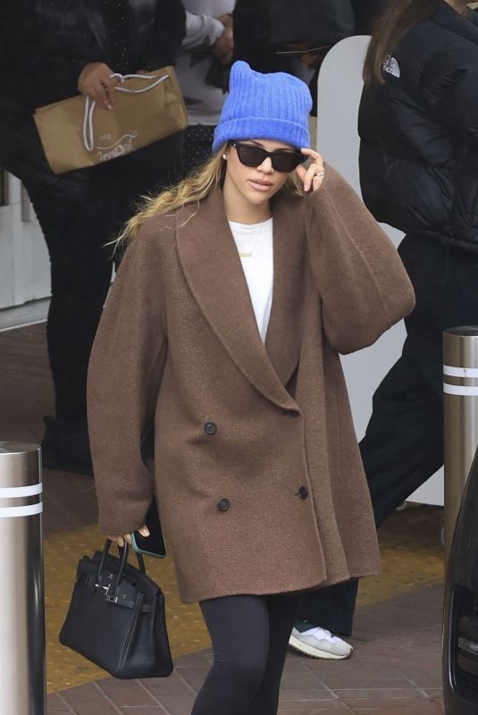 SOFIA RICHIE on Christmas Shopping at Saks Fifth Avenue in Los Angeles 12/22/2023