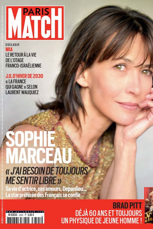 SOPHIE MARCEAU in Paris Match, 28 December 2023