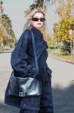 STELLA MAXWELL Arrives at Balenciaga Fall 24 Show in Los Angeles 12/02/2023