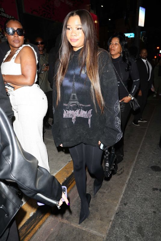 STORM REID Arrives at Balenciaga Afterparty in West Hollywood 12/01/2023