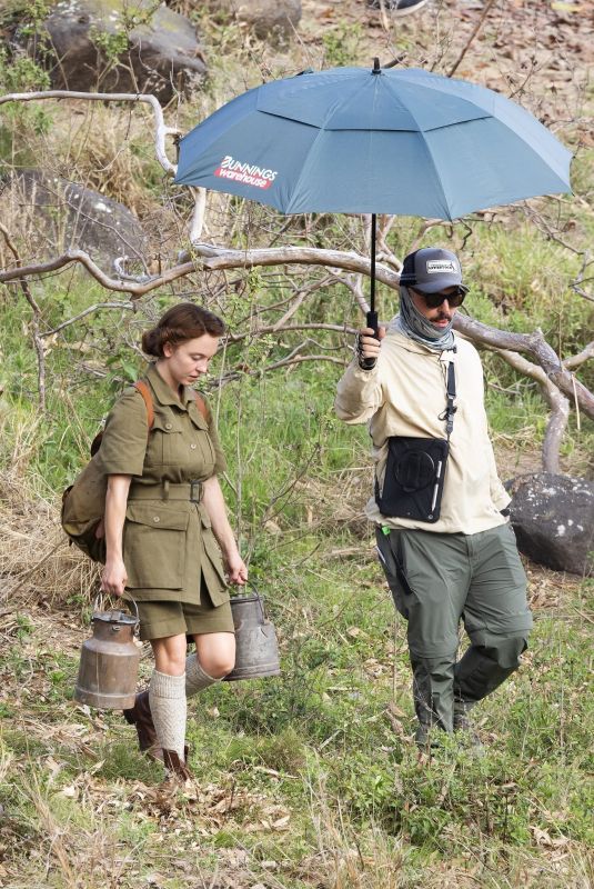 SYDNEY SWEENEY on the Set of Eden in Queensland 12/04/2023