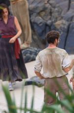 SYDNEY SWEENEY on the Set of Eden on the Beach in Gold Coast 11/29/2023