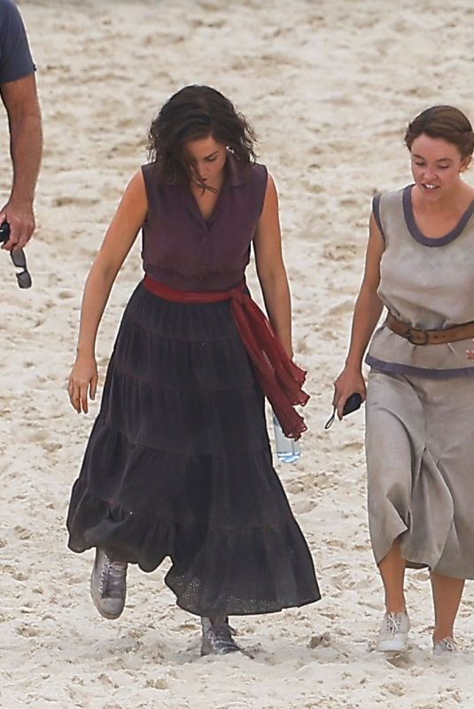 SYDNEY SWEENEY on the Set of Eden on the Beach in Gold Coast 11/29/2023