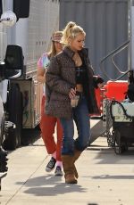 SYLVIA HOEKS on the Set of Hurricanna in Los Angeles 11/30/2023