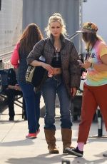 SYLVIA HOEKS on the Set of Hurricanna in Los Angeles 11/30/2023