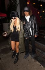 TANA MONGEAU on a Dinner Date at Catch Steak in West Hollywood 12/20/2023