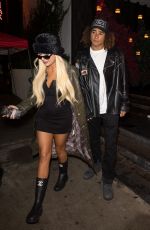TANA MONGEAU on a Dinner Date at Catch Steak in West Hollywood 12/20/2023