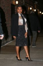 TARAJI P. HENSON Leaves CBS Studios in NewYork 12/12/2023
