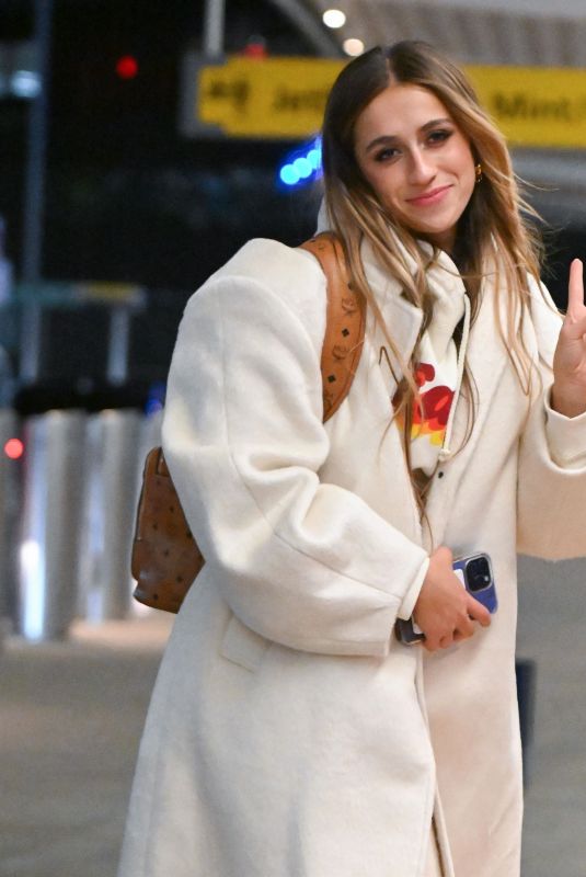 TATE MCRAE Arrives at JFK Airport in New York 12/12/2023