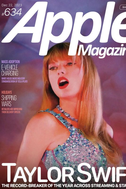 TAYLOR SWIFT in Apple Magazine, December 2023