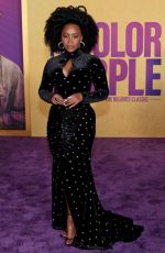 TEYONAH PARRIS at The Color Purple Premiere in Los Angeles 12/06/2023