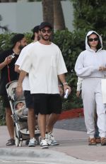 THYLANE BLONDEAU and Benjamin Attal Out in Miami Beach 12/27/2023