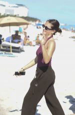 THYLANE BLONDEAU Out with Friends at a Beach in Miami 12/27/2023