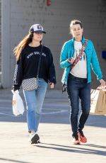 TIFFANI THIESSEN Enjoys Family Shopping at Westfield Mall in Woodland Hills 12/26/2023