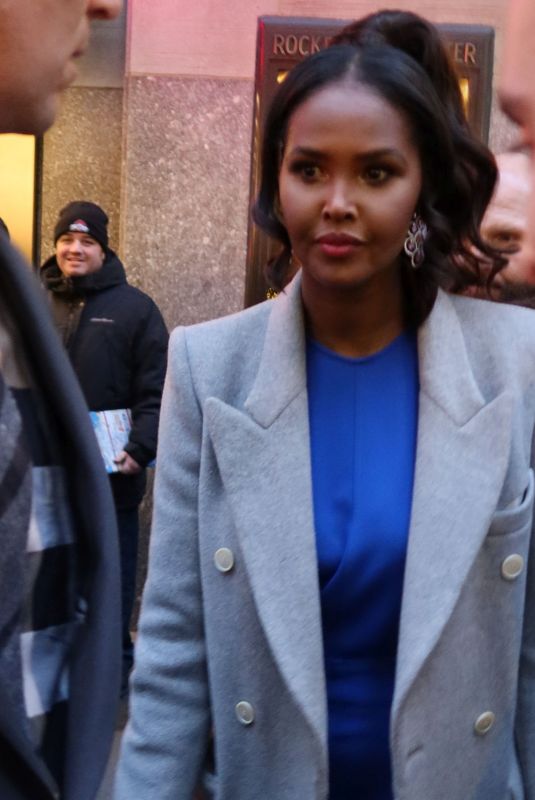 UBAH HASSAN Leaves NBC Studios in New York 12/20/2023