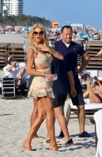 VICTORIA SILVSTEDT at Setai Hotel Beach in Miami Beach 12/09/2023
