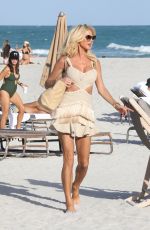 VICTORIA SILVSTEDT at Setai Hotel Beach in Miami Beach 12/09/2023