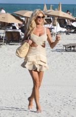 VICTORIA SILVSTEDT at Setai Hotel Beach in Miami Beach 12/09/2023