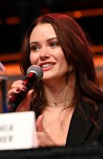 VIRGINIA GARDNER at a Panel at Los Angeles Comic-Con 12/03/2023