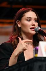 VIRGINIA GARDNER at a Panel at Los Angeles Comic-Con 12/03/2023