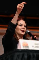 VIRGINIA GARDNER at a Panel at Los Angeles Comic-Con 12/03/2023