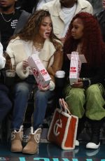 WINNIE HARLOW at Washington Wizards vs Toronto Raptors Game in Washington, D.C. 12/27/2023